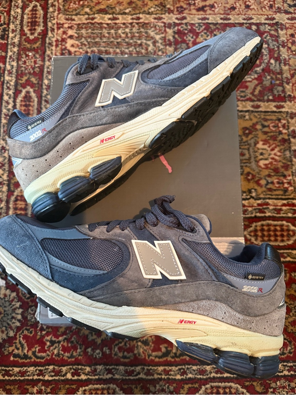 New Balance 2002R Gore-Tex Navy Arctic Grey Athletic Shoes